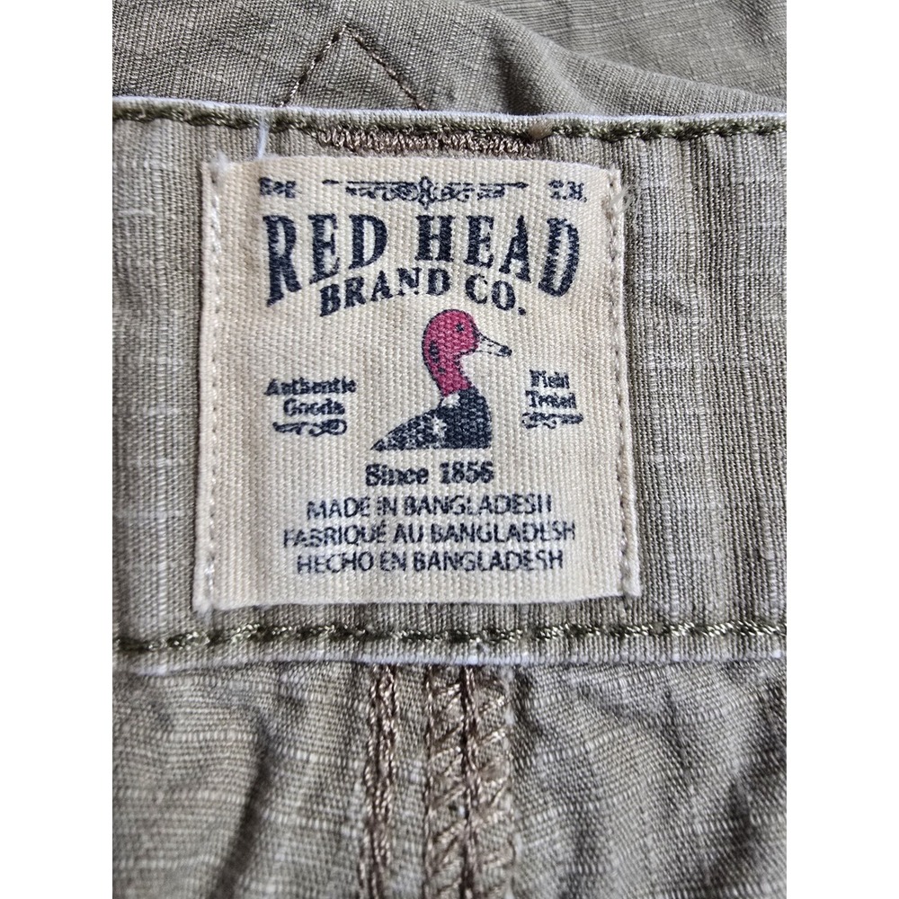 Red Head Brand Co Mens Tan Ripstop Cargo Pants 40x30 Khaki Outdoor Workwear - Picture 7 of 8